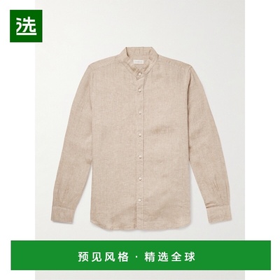 1h可退 香港直邮Slowear 男士 Glanshirt 旧式衣领亚麻衬衫 5XFC0