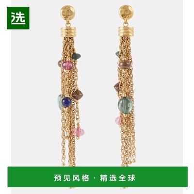 1h可退 香港直邮Chloe 蔻依 女士 Pompoms 精饰耳环 metal金属色