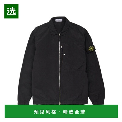 香港直邮Stone Island 拉链外套式衬衫夹克 K1S151200005S0019