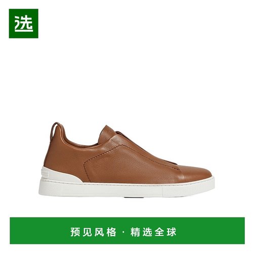 香港直邮Zegna 圆头低帮休闲鞋 LHOTAS5207Z男鞋