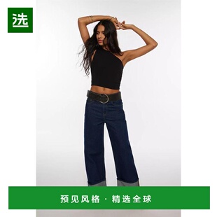 1h可退 【美国直邮】BDG|BDG Thea 卷边阔腿牛仔裤