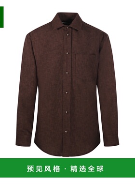 香港直邮DARKPARK 女士衬衫 WSH04FAC420080 AW2025 棕色 徽标衬