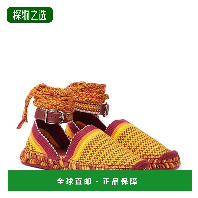 香港直邮Chloe 蔻依 女士 Meril 帆布面凉鞋 000767