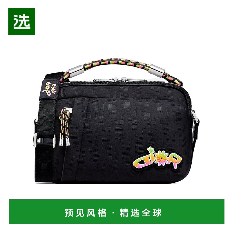 香港直邮Dior DIOR AND LEWIS HAMILTON 拉链信使包 1ESPO368LHA