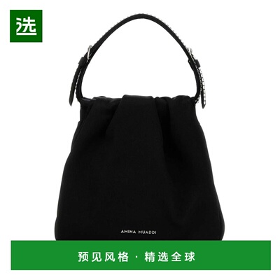 香港直邮AMINA MUADDI 女士手提包 VITTORIACRYSTALBLKWHTSIL