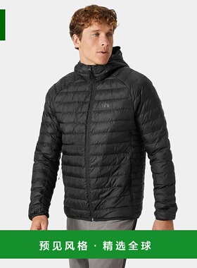 欧洲直邮Helly Hansen 男士黑色聚酯Banff连帽夹克海丽汉森