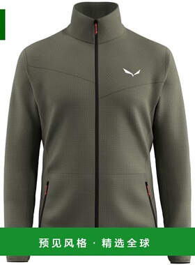 香港直邮SALEWA 男士户外冲锋衣 290945A50 SS2026 军绿色 PUEZ C