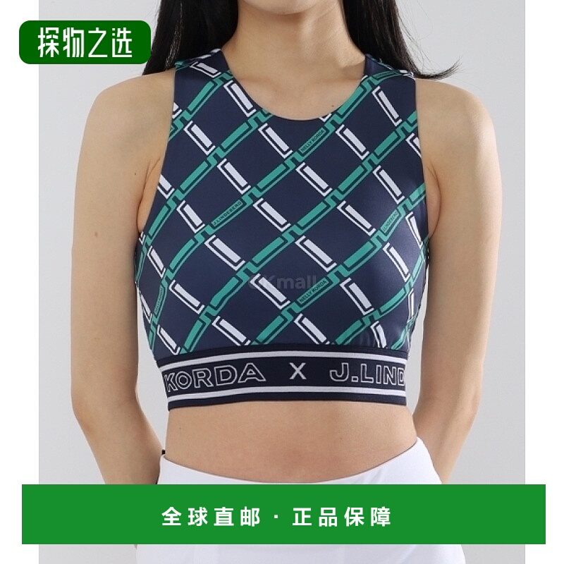 韩国直邮J.Lindeberg金·林德伯格外套男女款蓝色低领无袖舒适