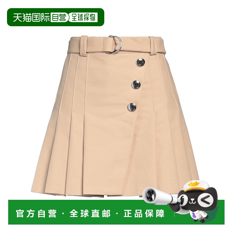 1h可退 香港直邮Maje 女士 迷你半身裙 beige米色 舒适时尚