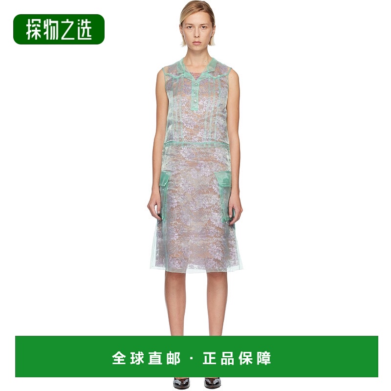 香港直邮Maison Margiela 马丁·马吉拉 女士 绿色 Sheer Tea 连