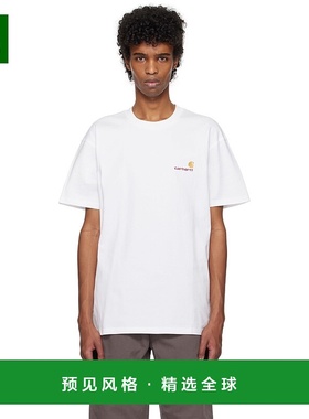 1h可退 香港直邮CARHARTT WIP 男士 白色 Script American T 恤 I
