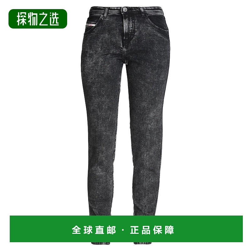 香港直邮Diesel 迪赛 女士 牛仔长裤 black黑色 舒适时尚