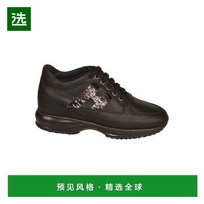 1h可退 香港直邮Hogan 女士 INTERACTIVE 珠片拼接皮质运动鞋 HXW
