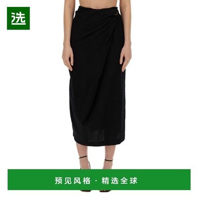 1h可退 香港直邮Alysi 女士 半身裙 153014A3224NE black黑色 舒