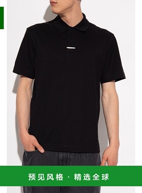 Givenchy男士短袖Polo衫黑色简约时尚舒适半袖BM71H13YE1纪梵希