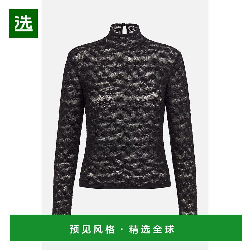 1h可退 香港直邮DIOR 迪奥 女士 立领毛衣 354S54AM736 舒适时尚