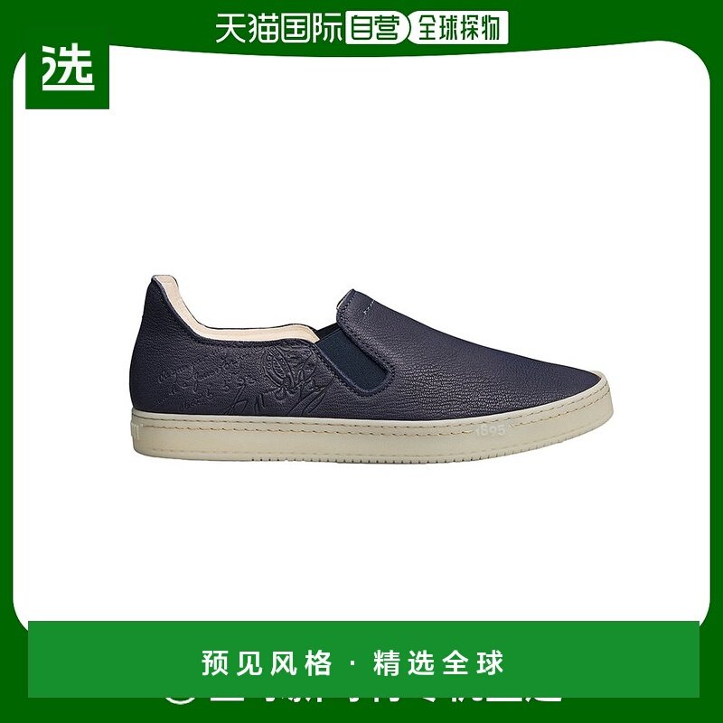 【99新未使用】欧洲直邮BERLUTI 23新款 Eden男士海军蓝鹿皮男鞋