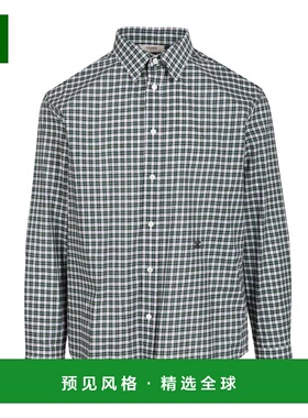 香港直邮CELINE 男士衬衫 RC0AZ1393GDL5 SS2026 绿色 CAMICIE