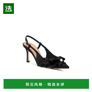 欧洲直邮Dior 单鞋 迪奥 新款 女士黑色罗缎高跟鞋 1h可退