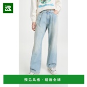 舒适时尚 1h可退 Damon 裥褶阔腿牛仔裤 香港直邮R13 女士