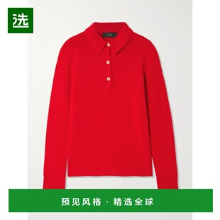1h可退 香港直邮Arch4 女士 Bessi 羊绒Polo毛衣 KNJP24182POSTBO