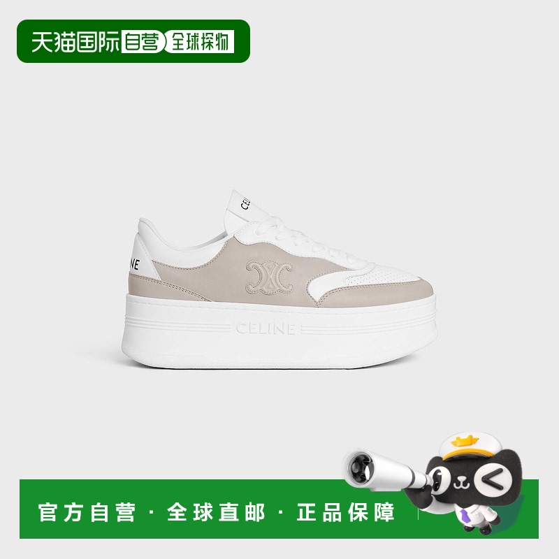 欧洲直邮Celine (2025) CELINE - TRIUMPH 小牛皮方块运动鞋