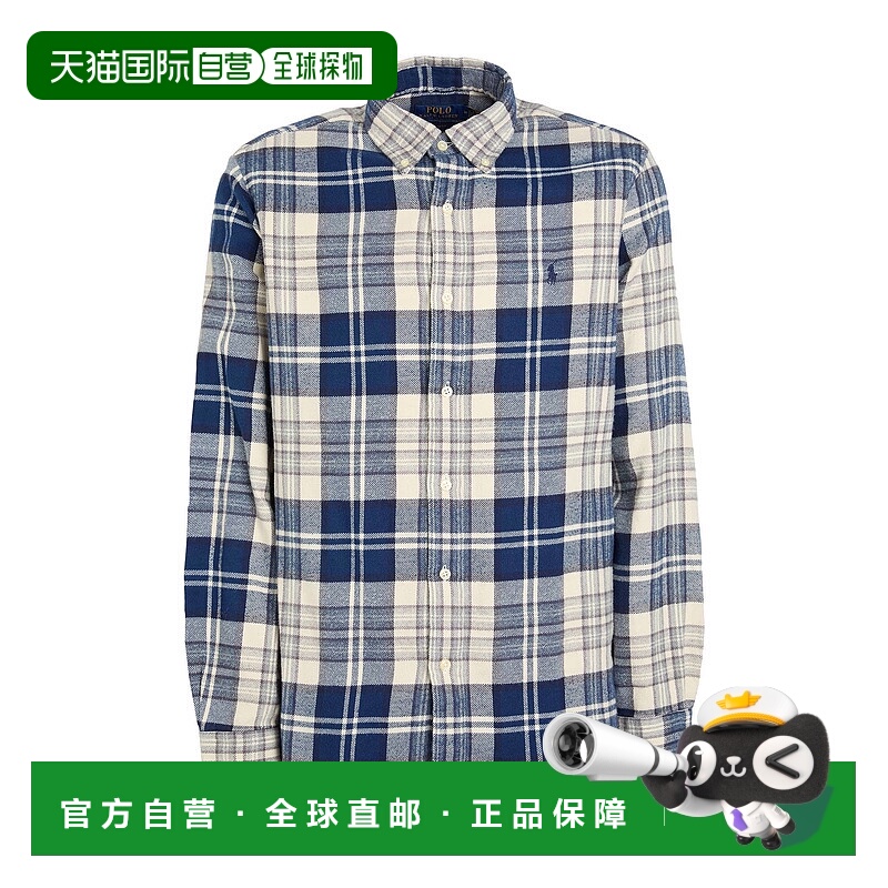 1h可退 香港直邮Polo Ralph Lauren Polo 拉夫·劳伦 男士 格纹衬