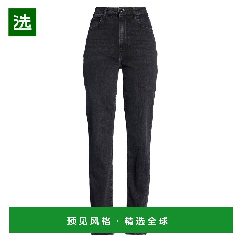 1h可退 香港直邮Frame Denim 女士 直筒裤 black黑色 舒适时尚,女装/女士精品,牛仔裤,淘宝优惠券,粉丝福利购,淘宝优惠卷