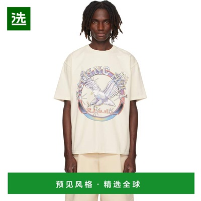 1h可退 香港直邮Rhude 男士 灰白色 Notting Hill Eagle T 恤 RHP
