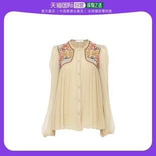 99新未使用 刺绣长袖 香港直邮Chloe 罩衫 C22AHT01001