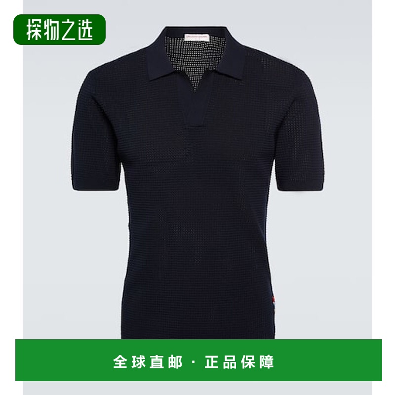 香港直邮Orlebar Brown 男士 Roddy 针织Polo衫 blue蓝色 舒适时