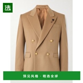 Lardini 男士 双排扣初剪羊毛西装 1h可退 外套 AA5810EAA
