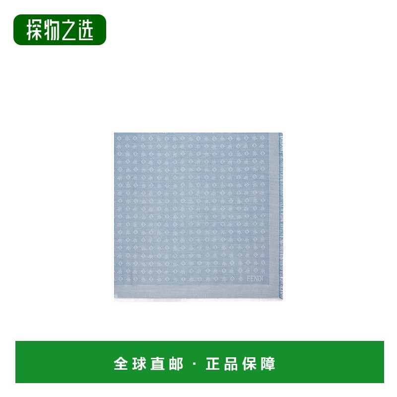 香港直邮Fendi FF 披肩 FXT069AUM7新款配饰羊毛真丝