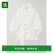 ZIMMERMANN 女士 Rebellion 1h可退 棉质府绸迷你缠绕式 连衣裙