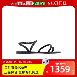 Sandals 徽标平底凉鞋 Greek 香港直邮Ancient 101951025BLACK