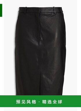 1h可退 香港直邮VERONICA BEARD 女士 Maxine 皮革中长半身裙 250