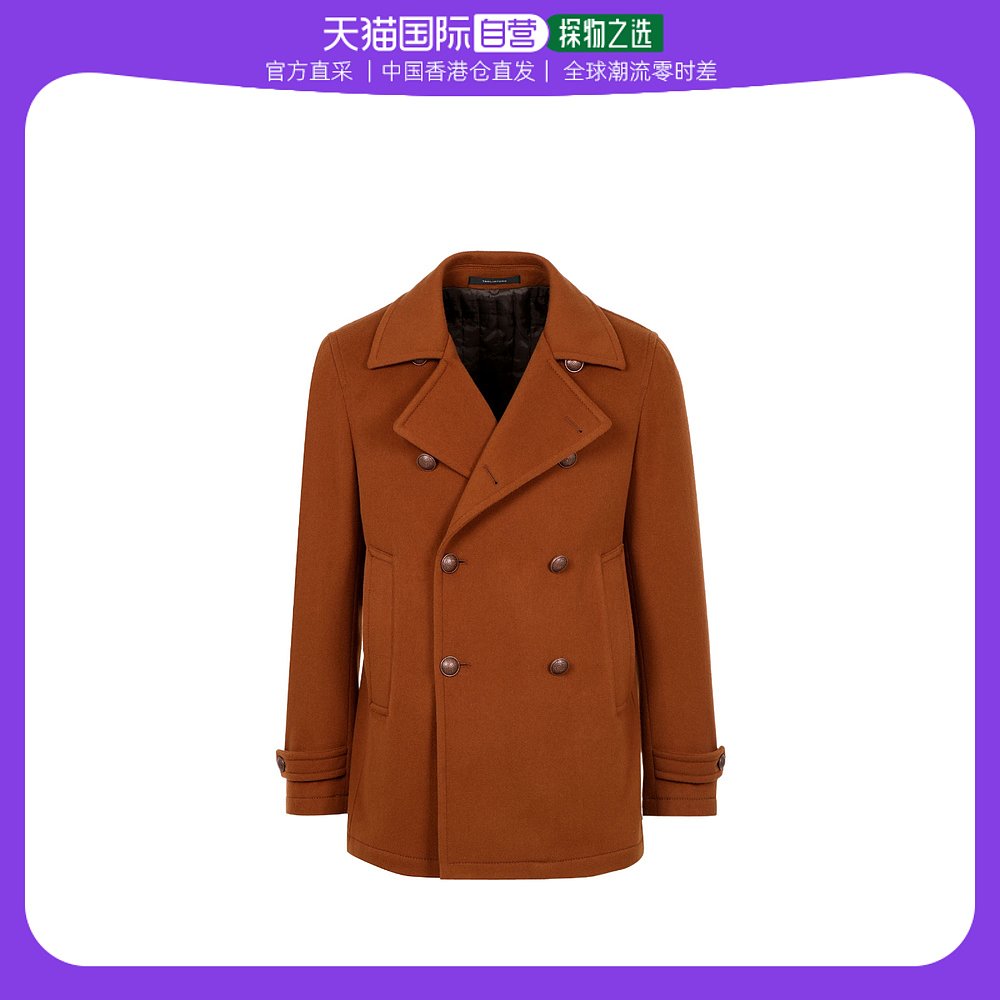香港直邮tagliatore 双排扣大衣 monaco350001ek803