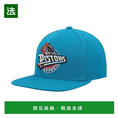 【美国直邮】Mitchell Ness 男士青色底特律活塞队 Hardwood Clas
