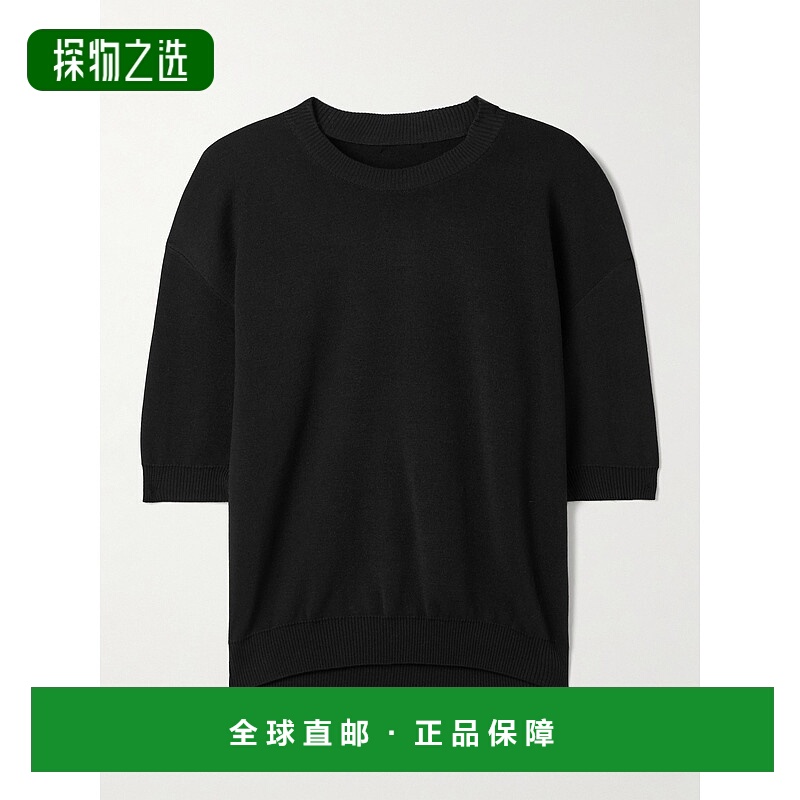 香港直邮KHAITE 女士 Faye 羊毛毛衣 18124533 black黑色 舒适时