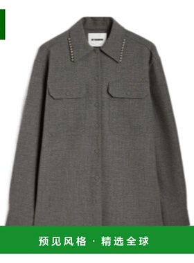 香港直邮Jil Sander 羊毛帆布衬衫 J03DL0210J41557