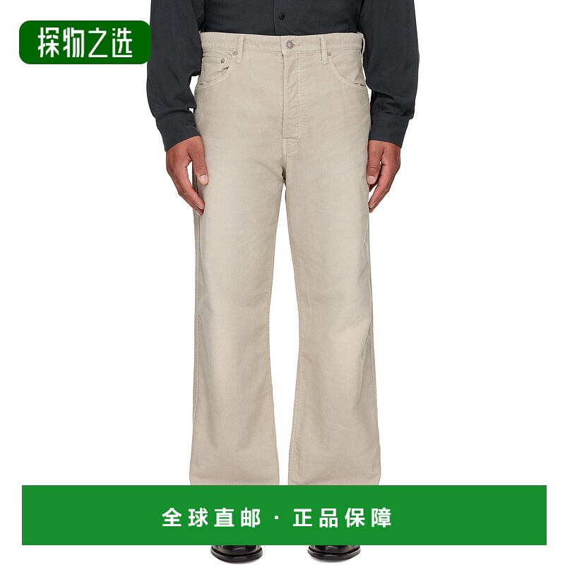 香港直邮Visvim 维斯维木 男士 米色 Fluxus 01 Wide G.Cords 长