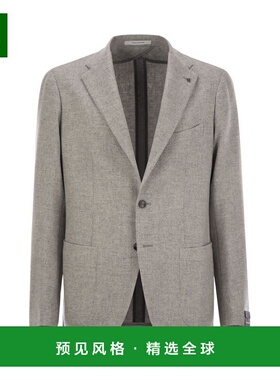 1h可退 香港直邮Tagliatore 男士 初剪羊毛混纺夹克 1SMC22KAI340