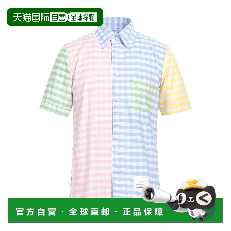 1h可退 香港直邮Thom Browne 汤姆·布朗 男士 格纹衬衫