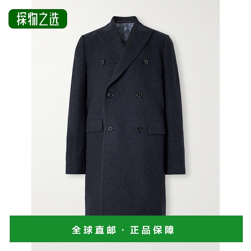 香港直邮Paul Smith 保罗·史密斯 男士 修身双排扣梭织大衣 M1R2