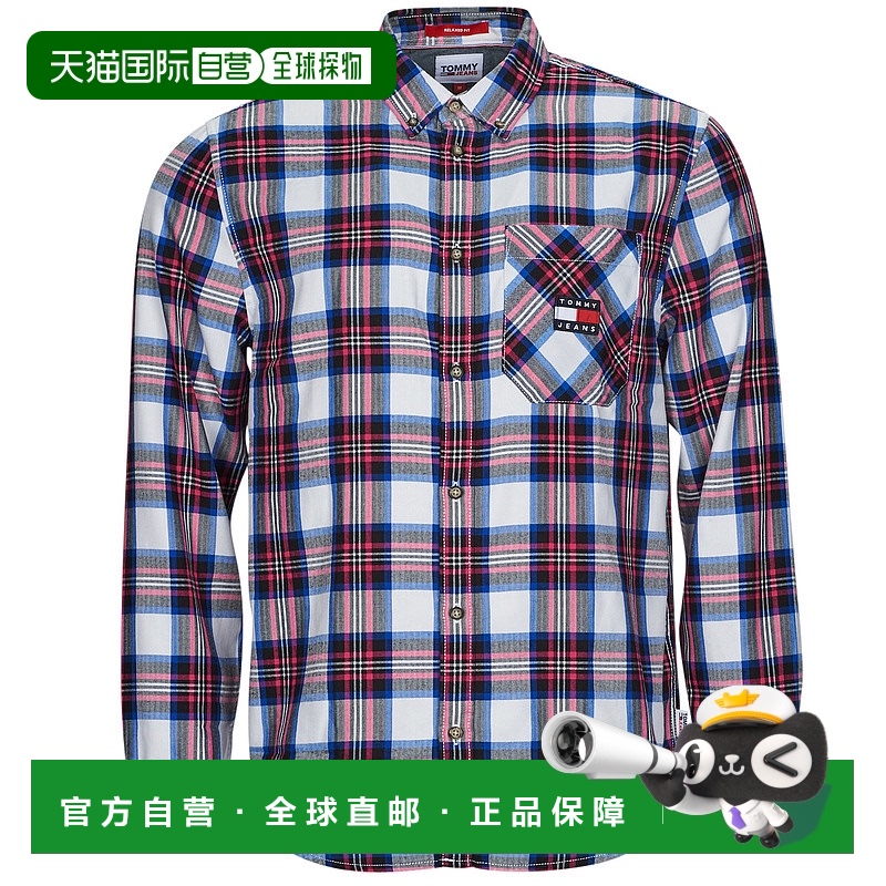 欧洲直邮Tommy Jeans 男士 TJM RELAXED FLANNEL SHIRT 长袖衬衫