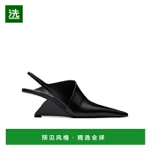 1I886M055 亮面皮革后饰带高跟凉鞋 99新未使用 香港直邮Prada