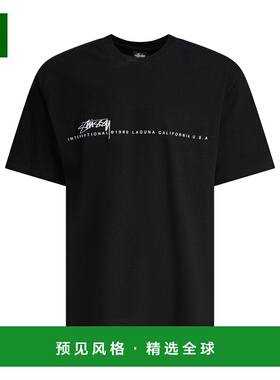 香港直邮STUSSY 男士T恤 19050800001BLACK SS2025 黑色 T-shirts