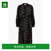 1h可退 Oriane金属刺绣棉纱布中长连衣 BATIK 美国直邮 ANTIK
