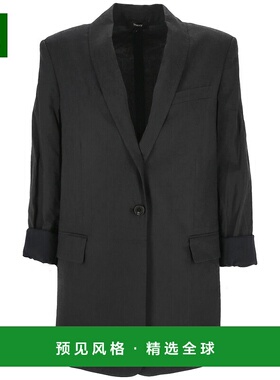 欧洲直邮THEORY 女士西服 O0203104UJS亚麻外套西装