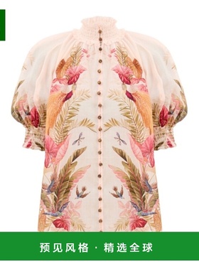 香港直邮Zimmermann Ascension Billow 衬衫 4556TSS253短袖